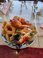 Hähnchen Fisch Und Gemüse